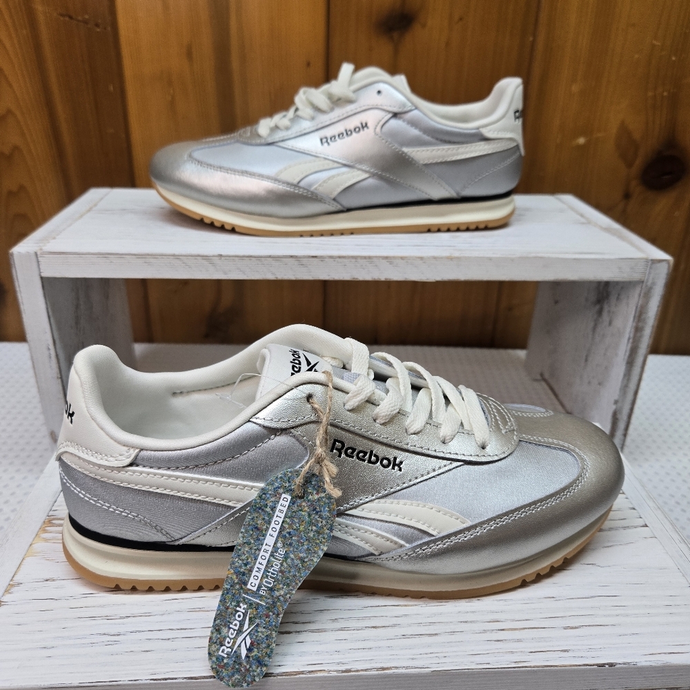 Reebok Women's Comfort Footbed By Orrholite Silver Size USA 8.5 No BOX